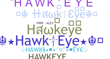 ニックネーム - Hawkeye