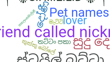 ニックネーム - Sinhala