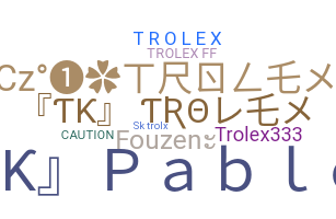 ニックネーム - Trolex