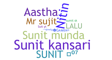 ニックネーム - Sunit
