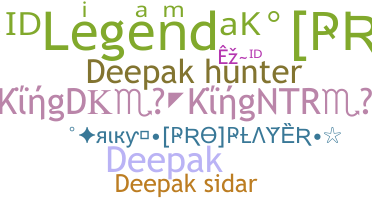 ニックネーム - Deepaksidar