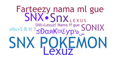 ニックネーム - SNx
