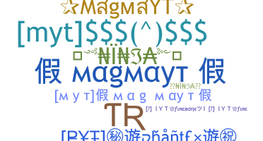ニックネーム - MagmaYT
