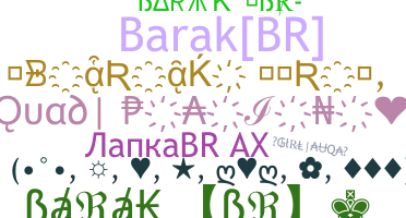 ニックネーム - BarakBR