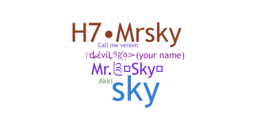 ニックネーム - Mrsky
