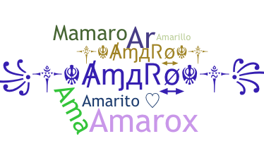 ニックネーム - Amaro