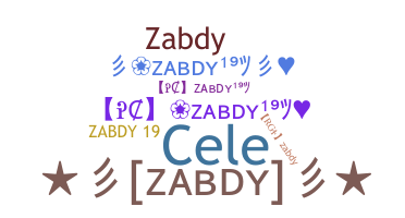 ニックネーム - zabdy