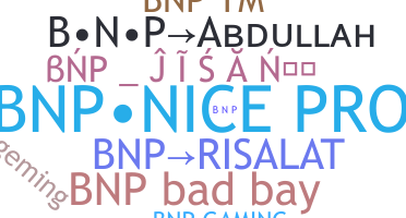 ニックネーム - bnp