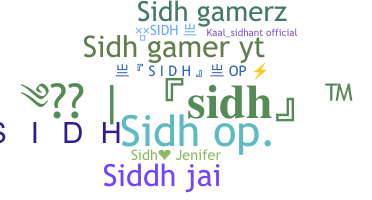 ニックネーム - SIDH