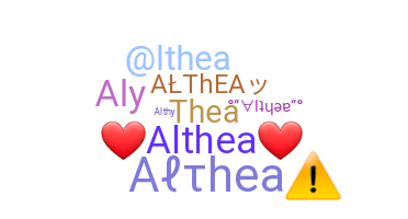 ニックネーム - Althea