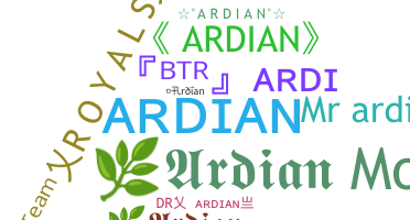 ニックネーム - Ardian