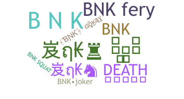 ニックネーム - bnk