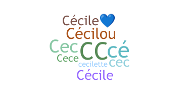 ニックネーム - Cecile