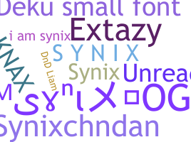 ニックネーム - synix