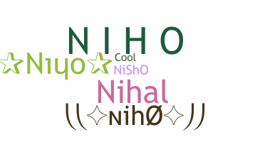 ニックネーム - niho