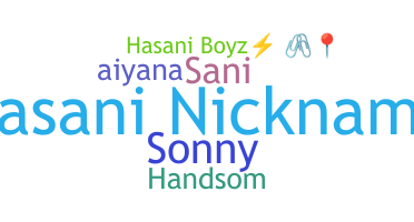 ニックネーム - Hasani