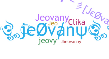 ニックネーム - Jeovany