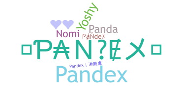 ニックネーム - pandex