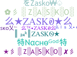 ニックネーム - zasko