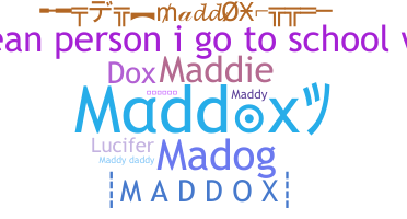 ニックネーム - Maddox