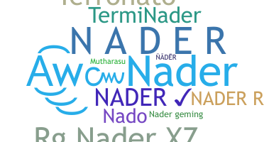 ニックネーム - Nader