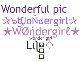 ニックネーム - wondergirl