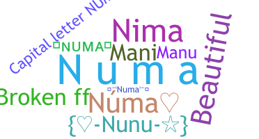 ニックネーム - Numa