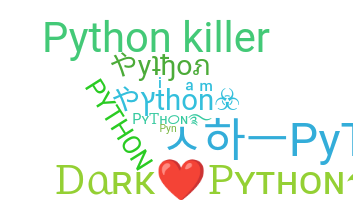 ニックネーム - Python