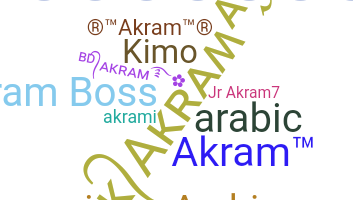 ニックネーム - Akram