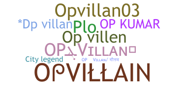 ニックネーム - Opvillan