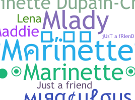 ニックネーム - Marinette