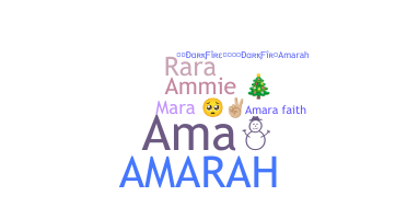 ニックネーム - Amarah