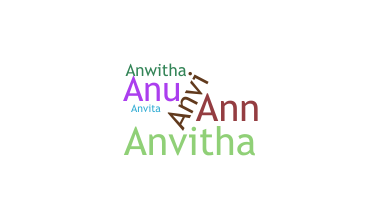 ニックネーム - Anvitha