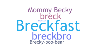 ニックネーム - Brecklyn