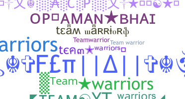 ニックネーム - TeamWarriors