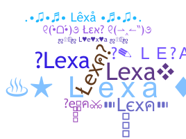 ニックネーム - lexa3d