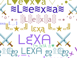 ニックネーム - lexa1pro