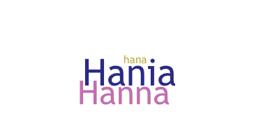 ニックネーム - Hania