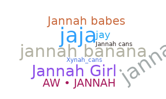 ニックネーム - Jannah