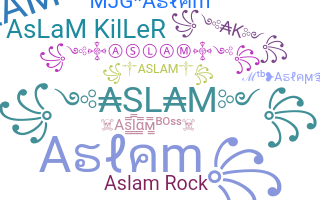 ニックネーム - Aslam