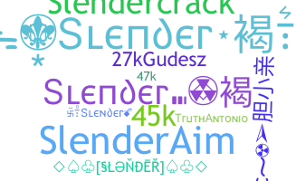 ニックネーム - Slender