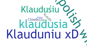 ニックネーム - Klaudia