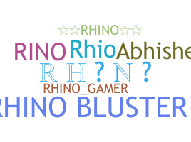 ニックネーム - Rhino