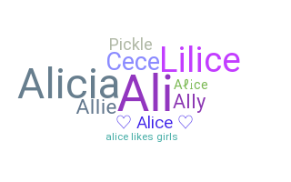 ニックネーム - Alice