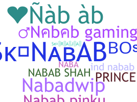 ニックネーム - Nabab