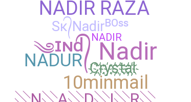 ニックネーム - Nadir