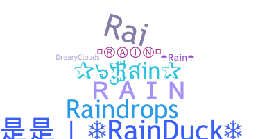 ニックネーム - Rain
