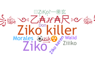 ニックネーム - ziko
