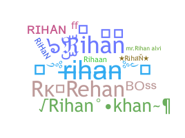 ニックネーム - Rihan