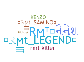 ニックネーム - rmt